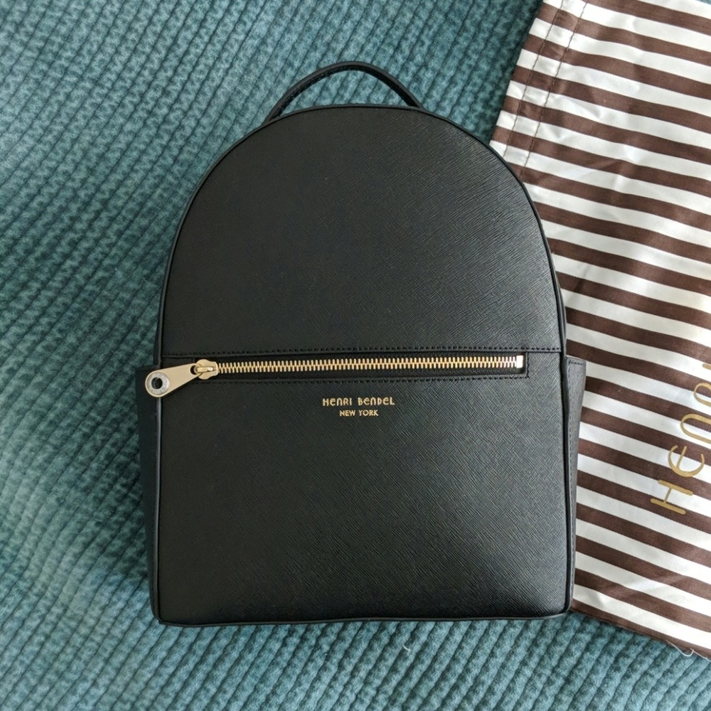 Henri Bendel Saffiano Leather backpack